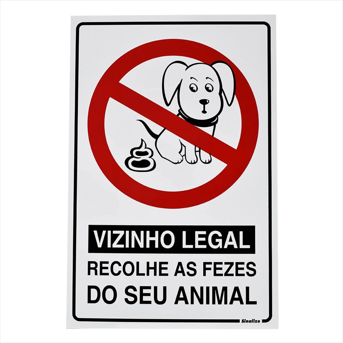 Placa em Poliestireno 20x30cm - Vizinho Legal - imagem 1