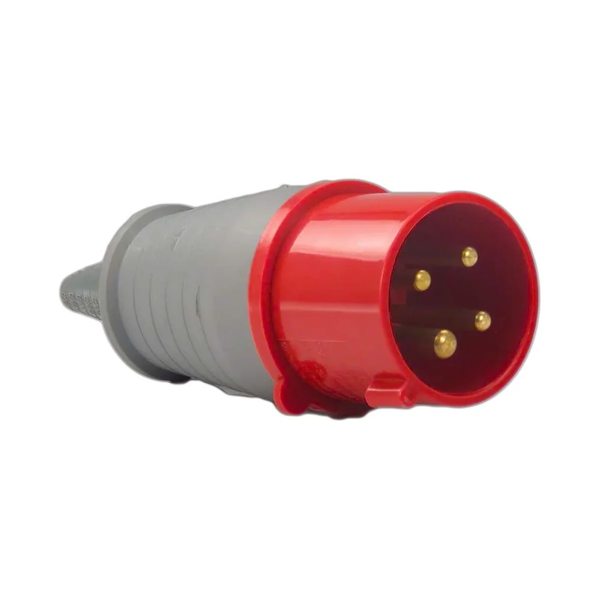 Plug 3P+T 16A 380/440V 6 horas IP44 Cinza/Vermelho PLS-4076 Soprano - imagem 1