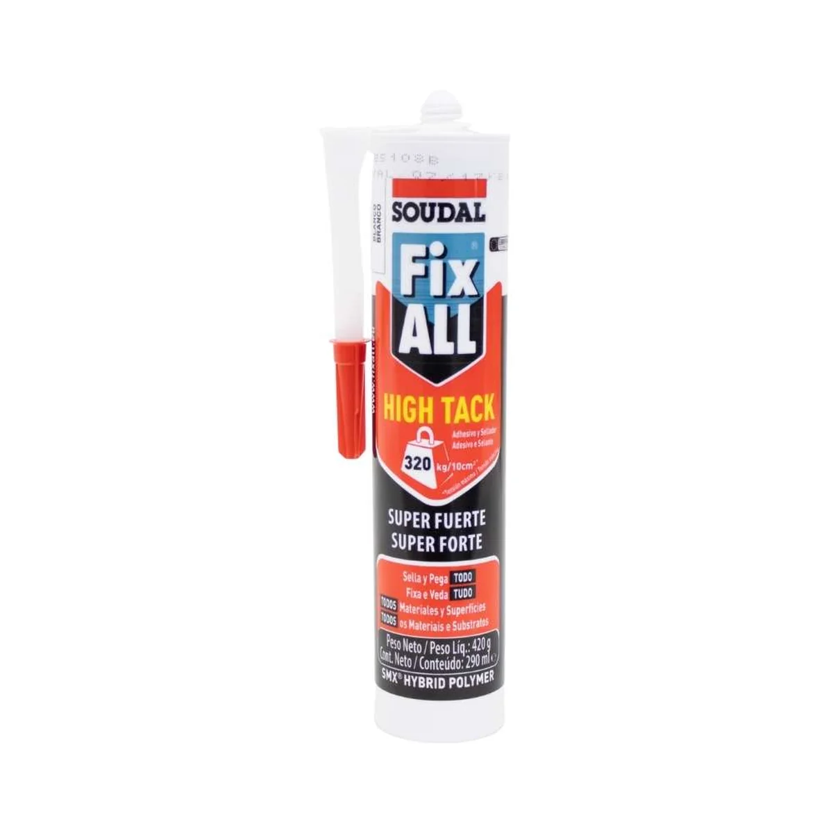 Selante Adesivo Fix All High Tack Branco 420g Soudal - imagem 1
