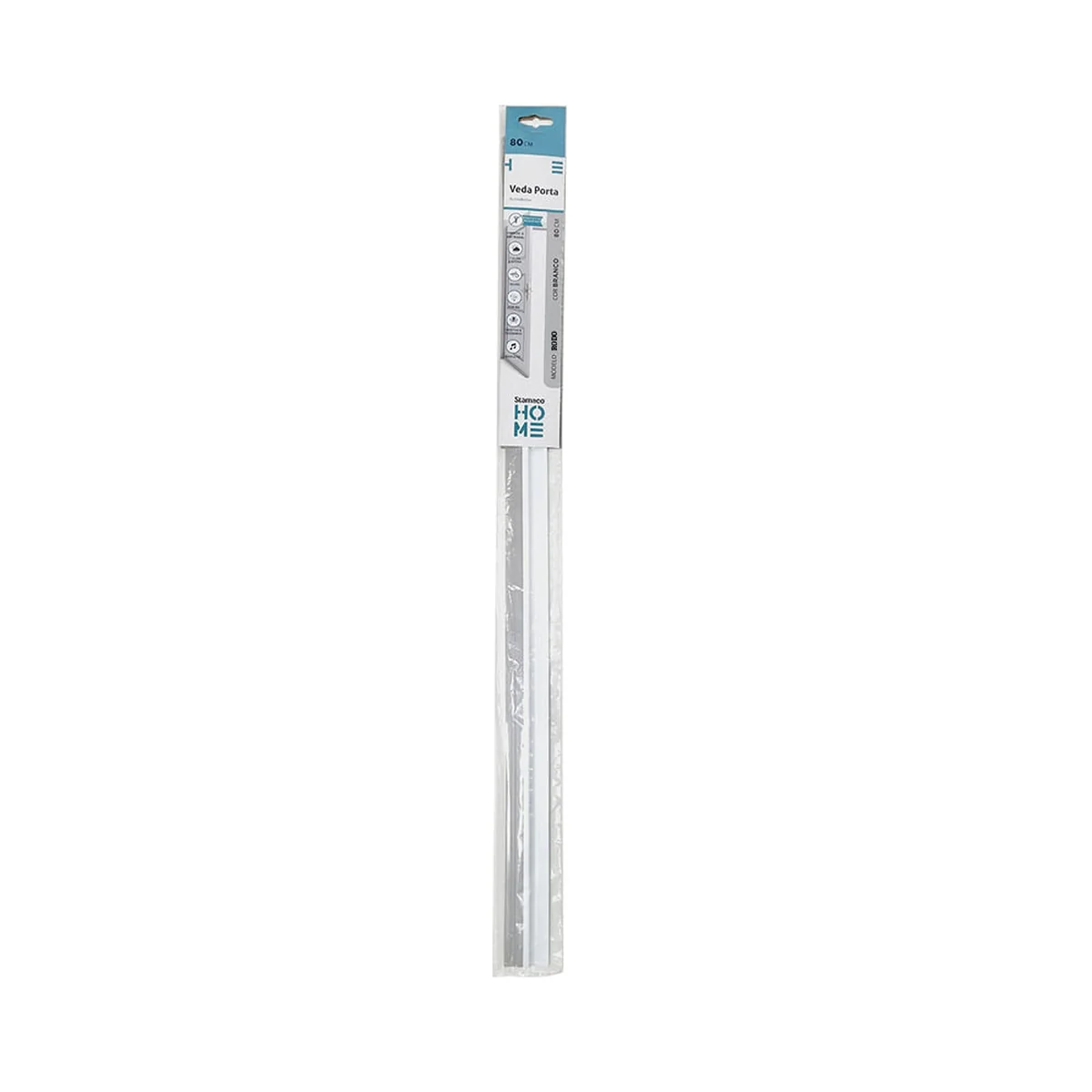 Veda Portas Auto Adesivo Rodo PVC 80cm Sforplast - imagem 1