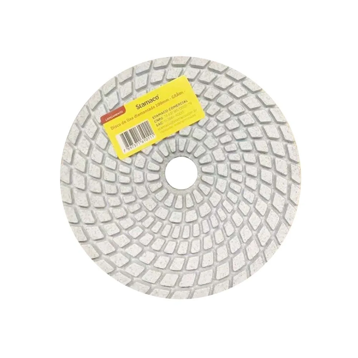 Disco de Lixa Diamantado 100mm Grão 50 10104 Stamaco - imagem 1