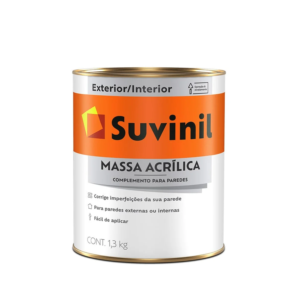 Massa Acrílica 1,3Kg Suvinil - imagem 1