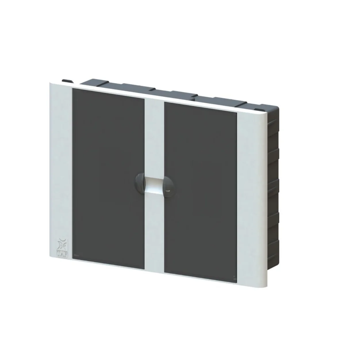 Quadro PVC Disjuntor Embutir sem Barramento para 16 Disjuntores Fumê - imagem 1