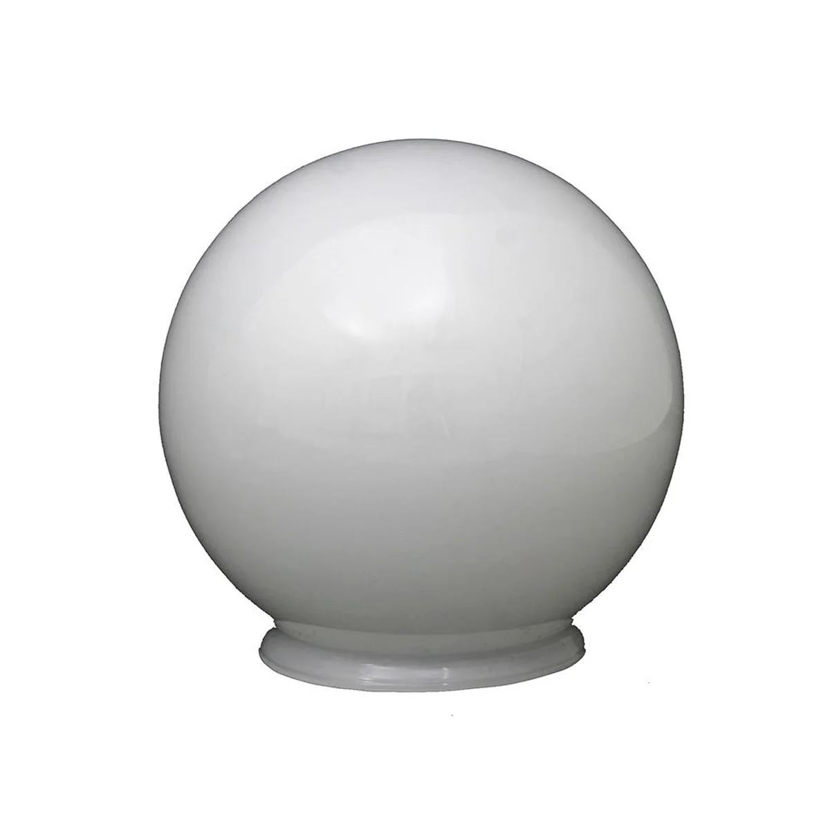 Globo Esférico Leitoso Brilhante Com Colar 10x15cm 5715 Tecnowal - imagem 1