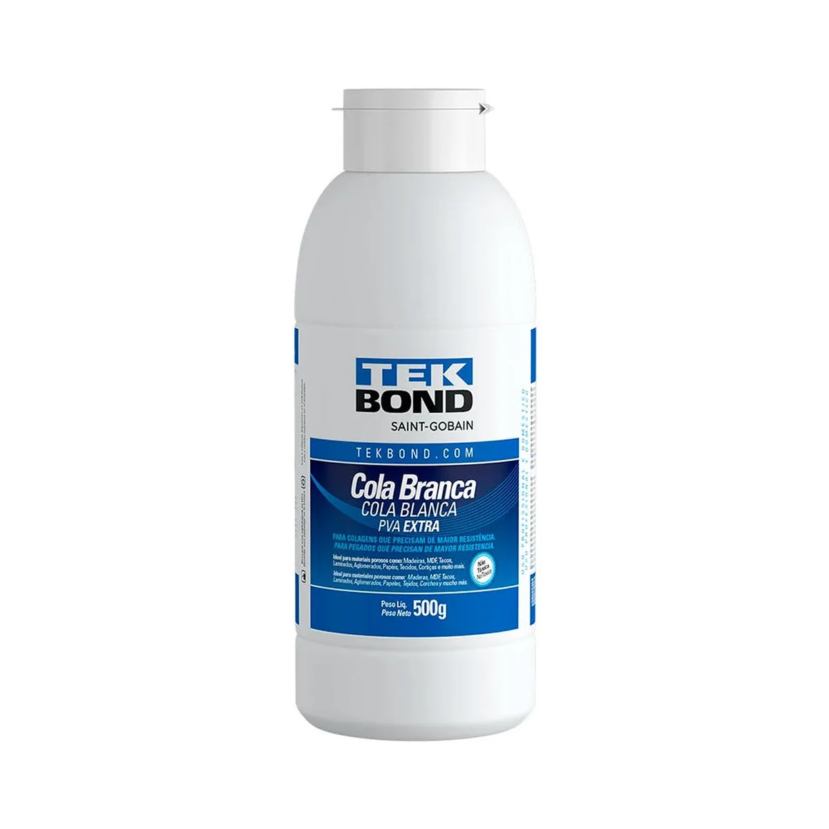 Cola Branca PVA Extra 500g Tekbond - imagem 1