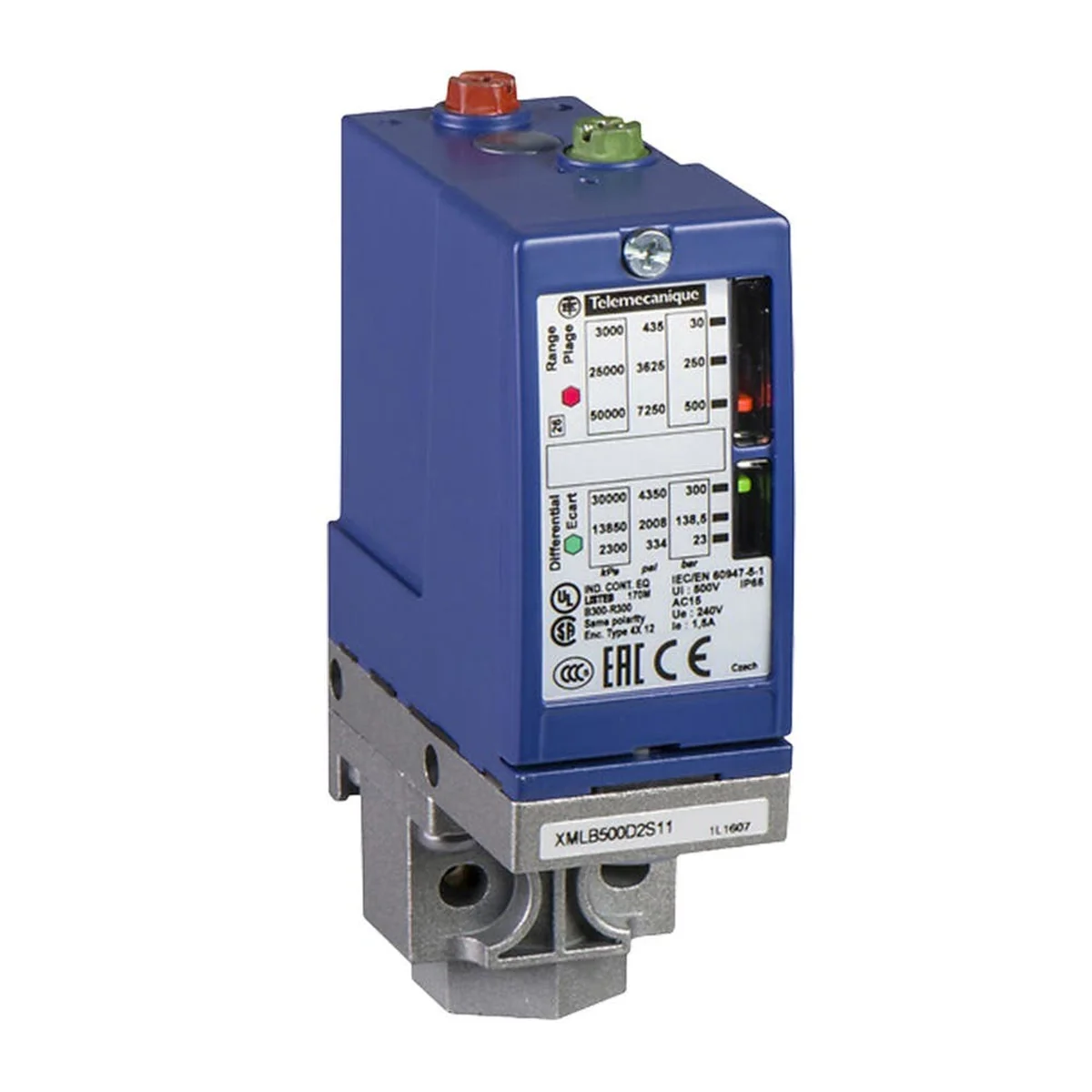 Pressostato 0,7-10 PSI Libras XMLB010A2S11 Telemecanique - imagem 1