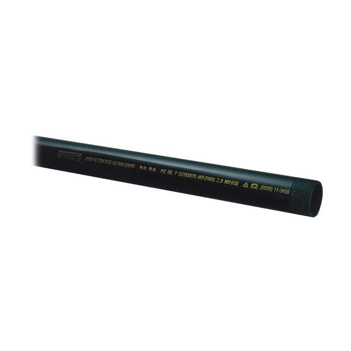 Eletroduto PVC Antichama Com Rosca 1" 3 Metros 14021906 Tigre - imagem 1