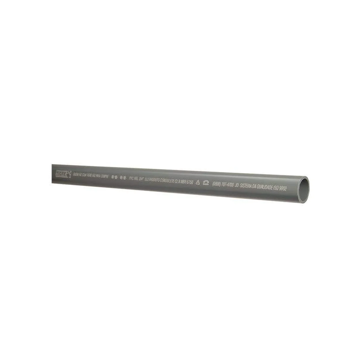 Eletroduto PVC Condulete TOP S/Rosca Cinza 1" 3 Metros 16002062 Tigre - imagem 1