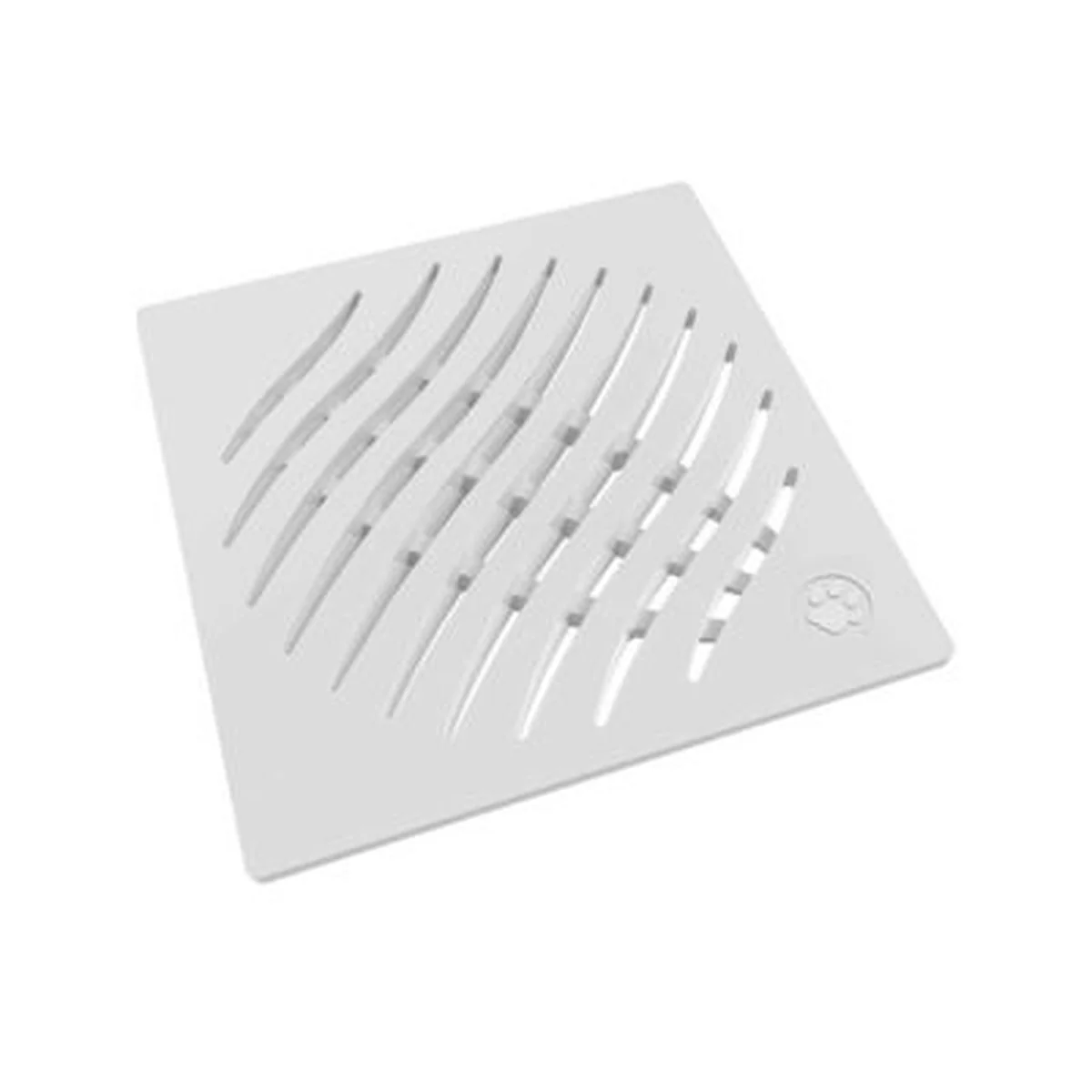 Grelha Quadrada Branca PVC Branca para Ralo Tigre - imagem 1