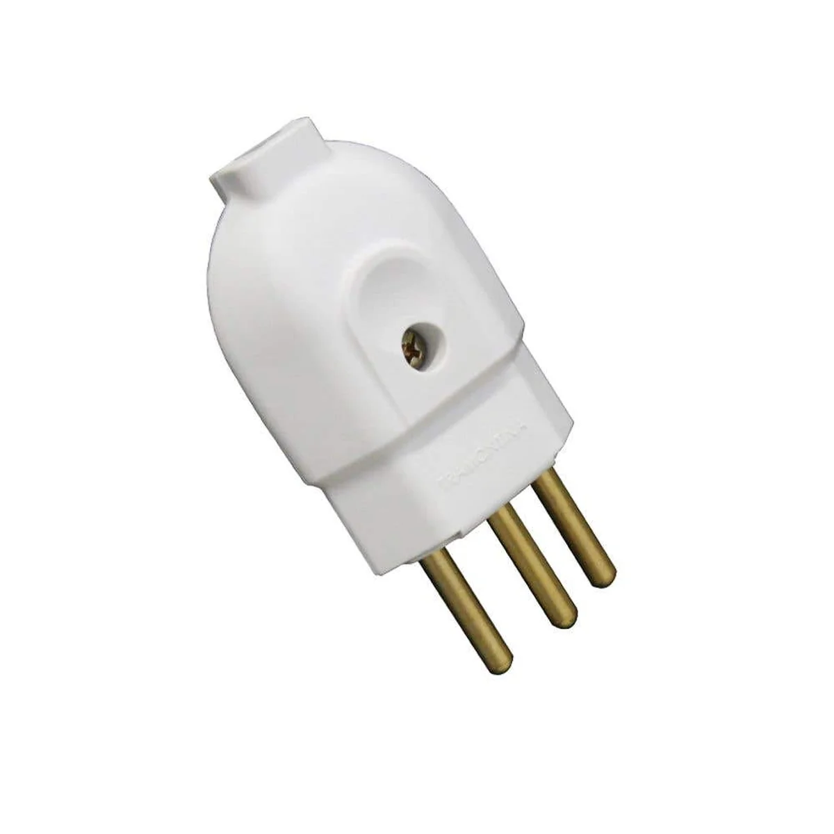 Plug Macho 2Polos+Terra 10A Branco 57402003 Tramontina - imagem 1
