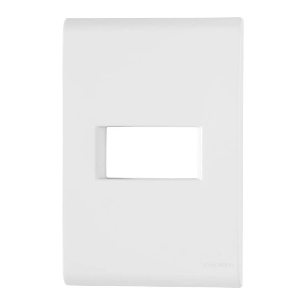 Placa 1 Posto 4x2 com Suporte Branca Liz - imagem 1