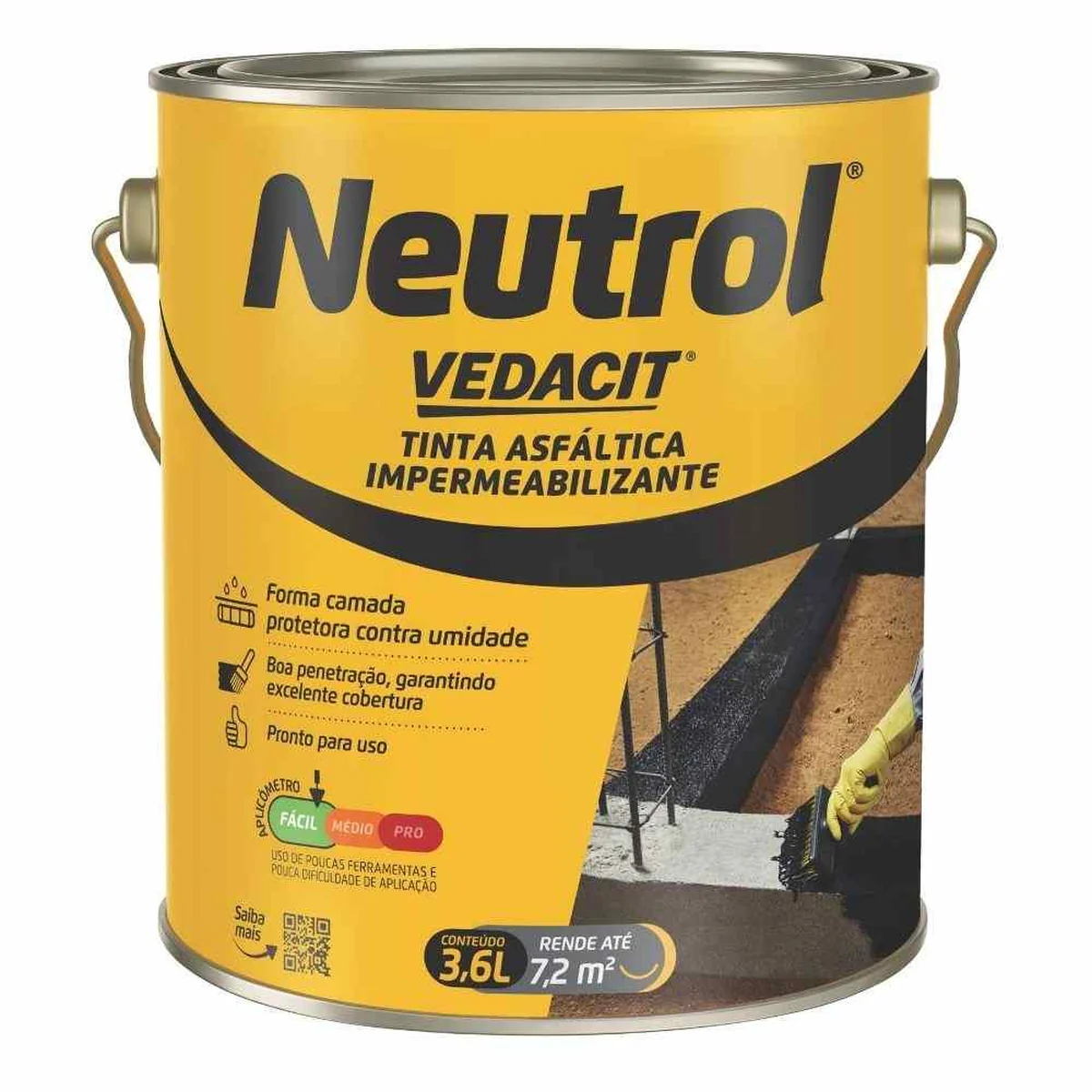 Pintura Asfáltica Impermeabilizante Neutrol Vedacit - imagem 1