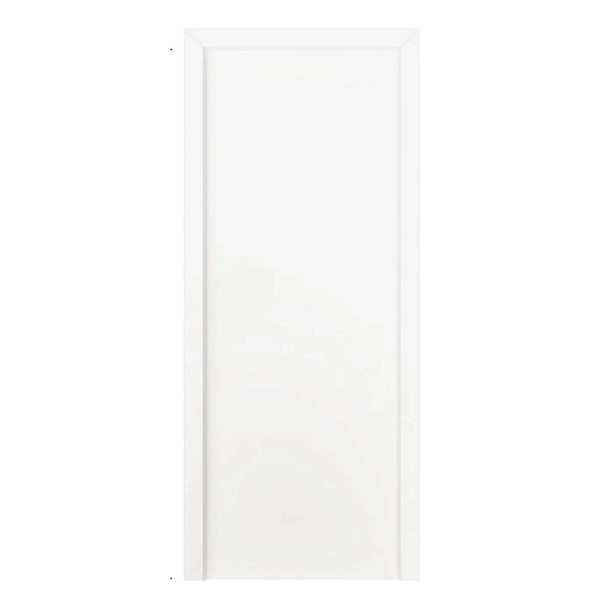 Kit Porta Lisa Colmeia HDF Branco Reversível sem Fechadura Bt 8 Vert - imagem 1