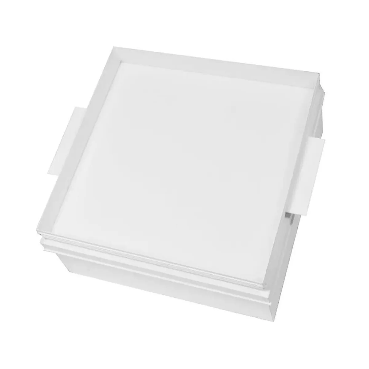 Luminária Embutir Recuada Para 4 Lâmpadas E27 38cm Branca Vetroluce - imagem 1