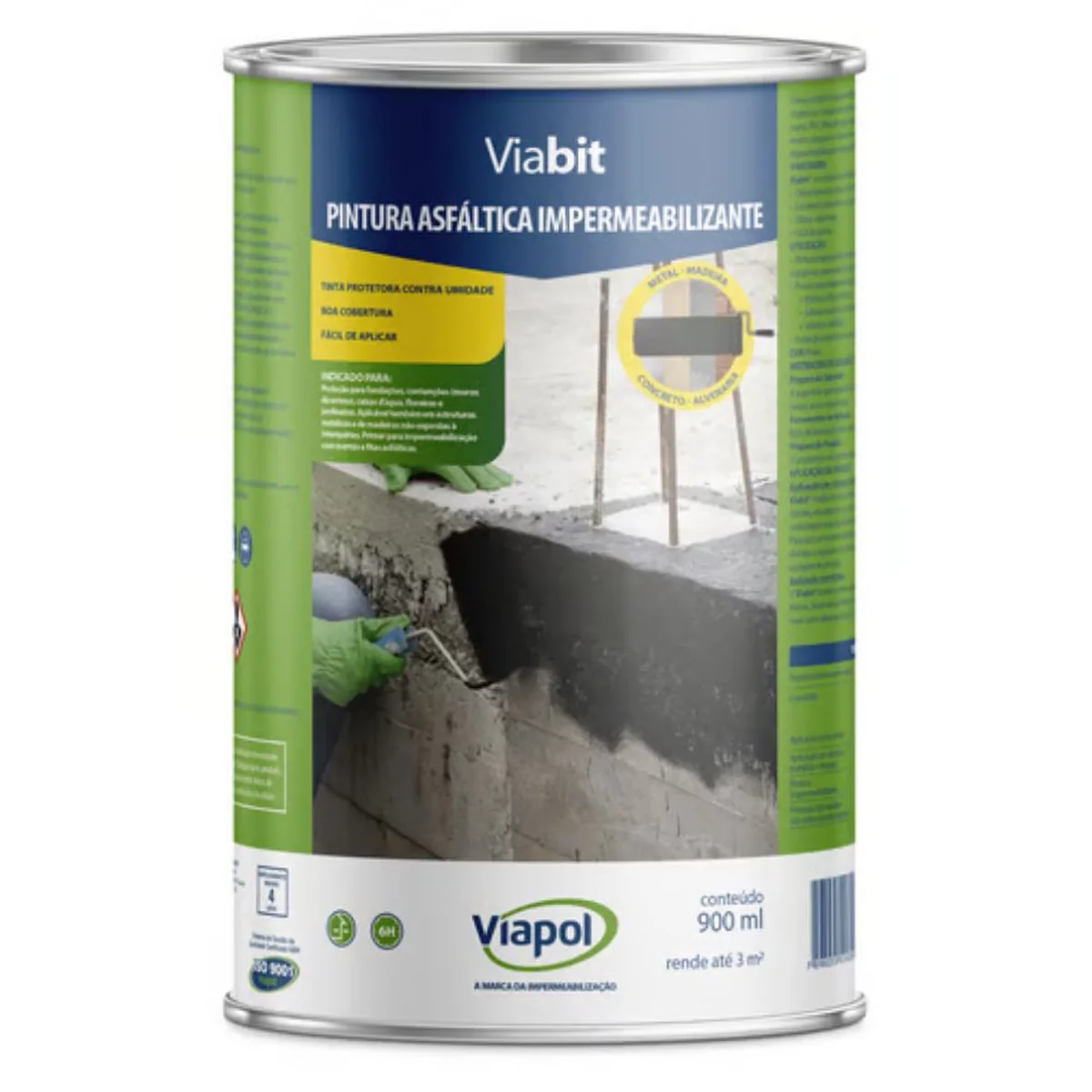 Pintura Asfáltica Impermeabilizante Viabit Viapol - imagem 1