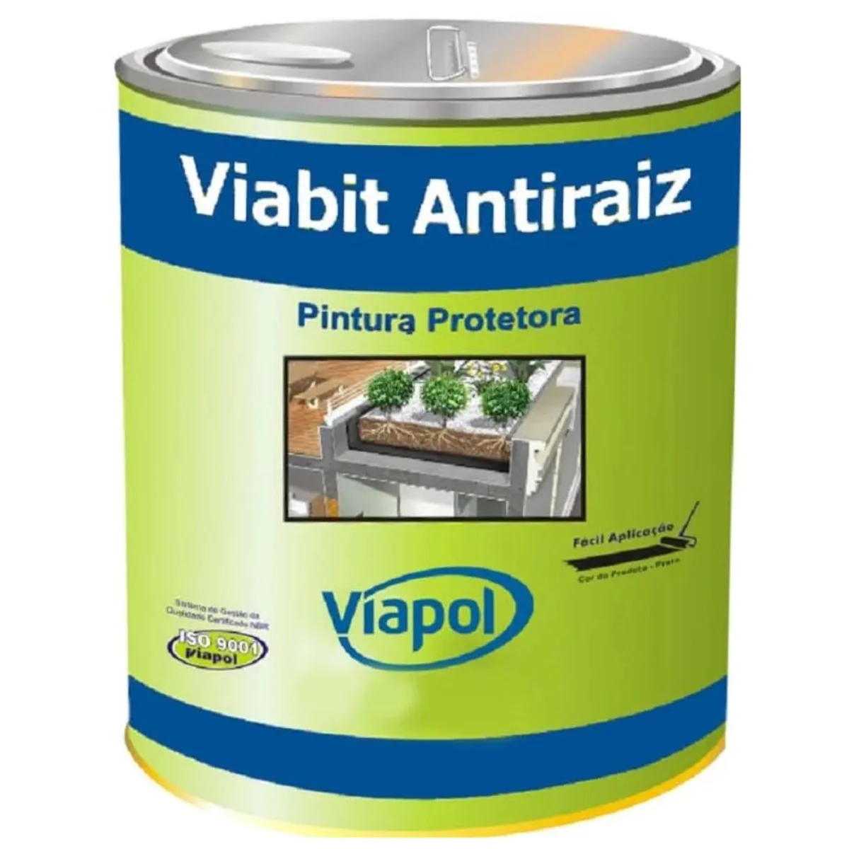 Pintura Asfaltica Viabit Antiraiz 18l Viapol Fund e Alicer - imagem 1