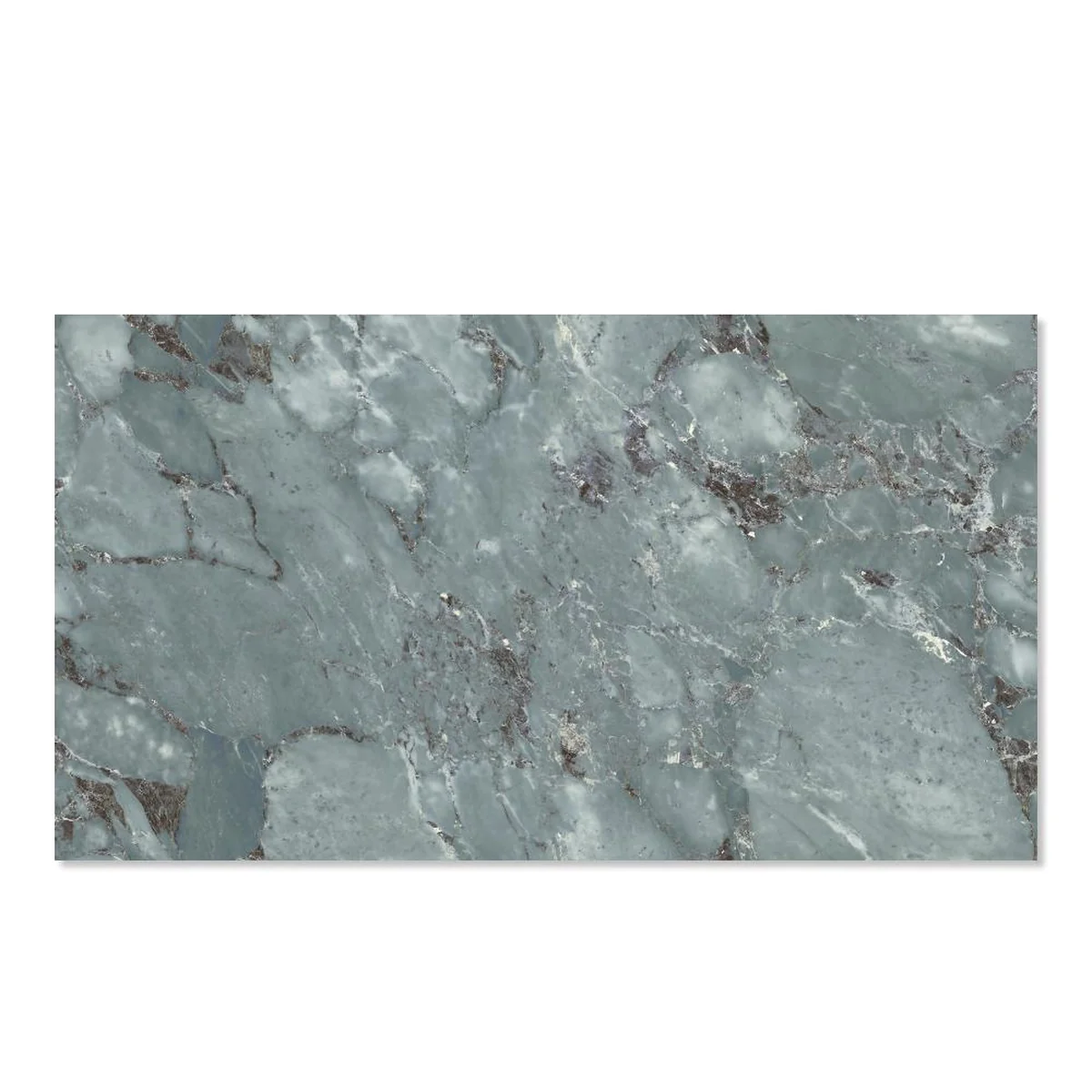Piso Tifanny Retificado Polido Verde 56x113cm 2,53m2 - imagem 1