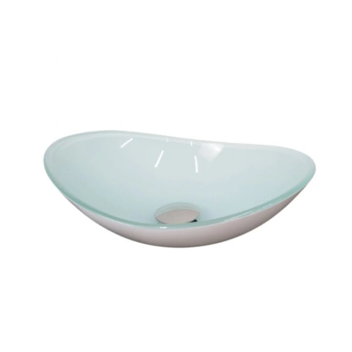 Cuba de Apoio Vidro Oval CO-38 38x30cm Vmex - imagem 1