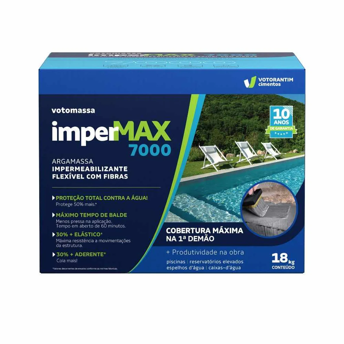 Argamassa Polimérica Votomassa Impermax 7000 18kg Votoran - imagem 1