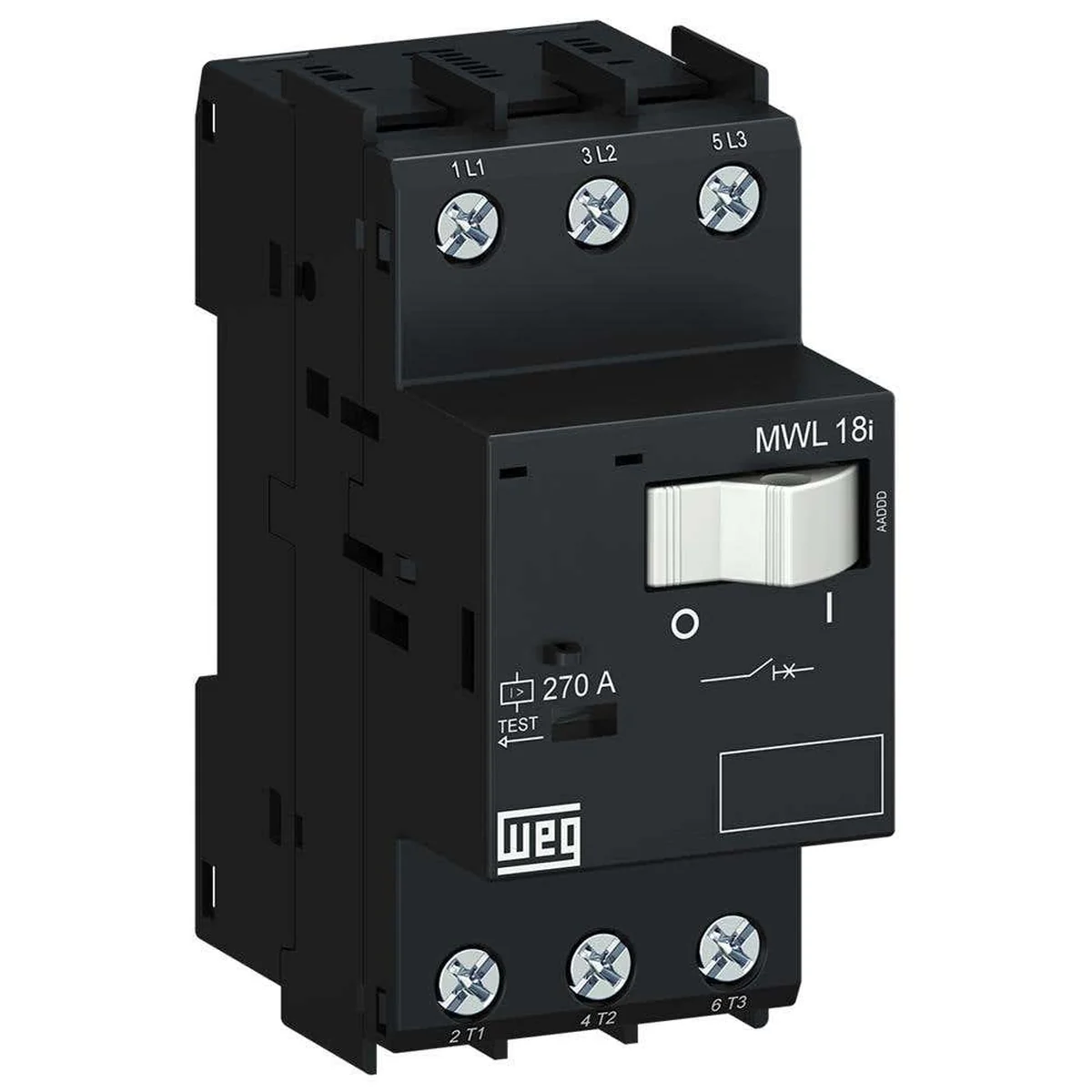 Disjuntor Motor Trifásico 12-18A MWL183U018 WEG - imagem 1
