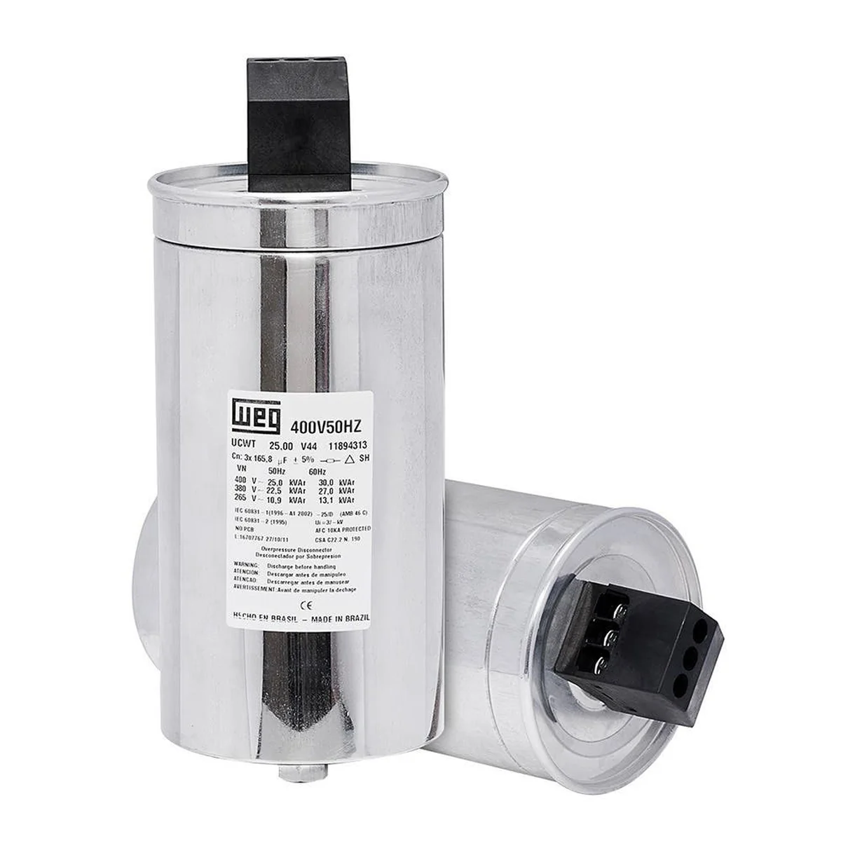 Capacitor Trifásico 20kVar 380V UCWT20V40 WEG - imagem 1