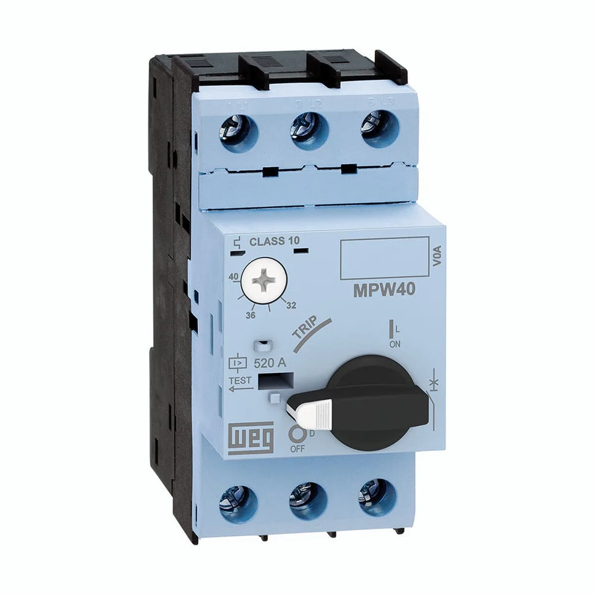 Disjuntor Trifásico Para Motor 25-32A MPW403U032 WEG - imagem 1