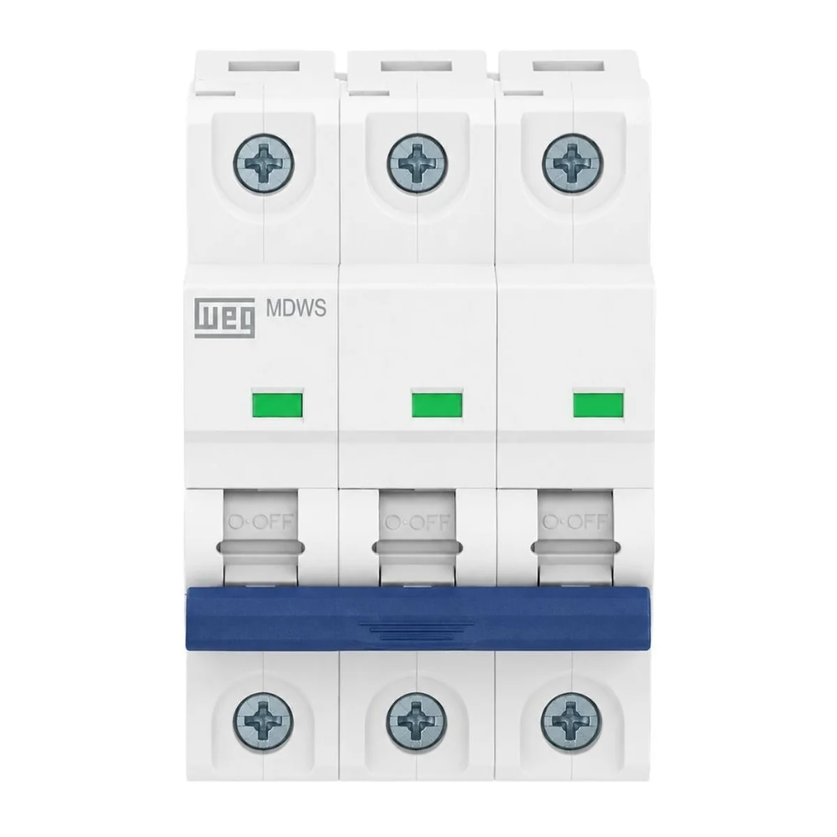 Mini Disjuntor Tripolar 63A MDW-S Curva C 6KA Weg - imagem 1