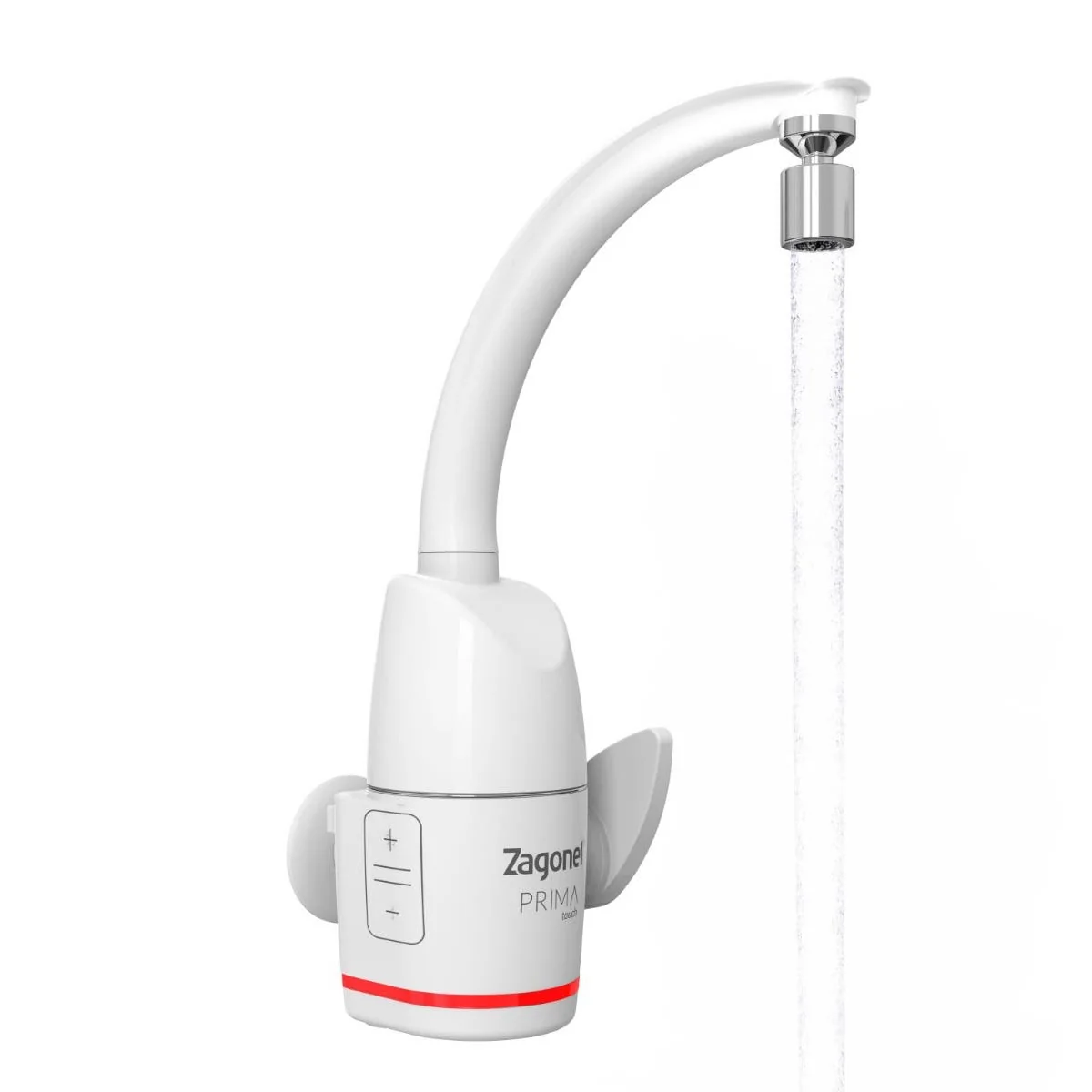 Torneira Elétrica Prima Touch Branco Touch 127V 5500W Zagonel - imagem 1