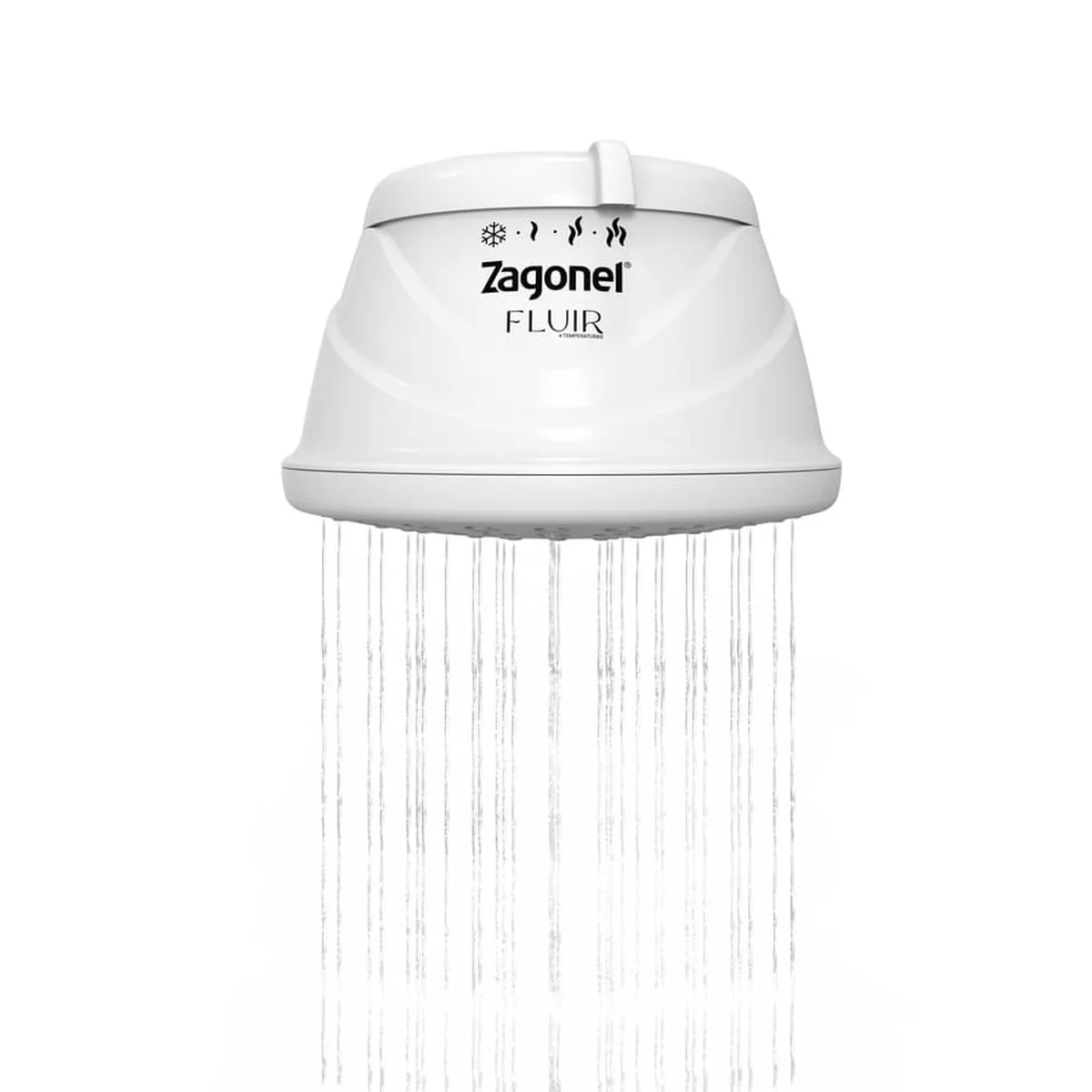 Chuveiro Fluir 4 Temperaturas Branca 127V 5500W Zagonel - imagem 1