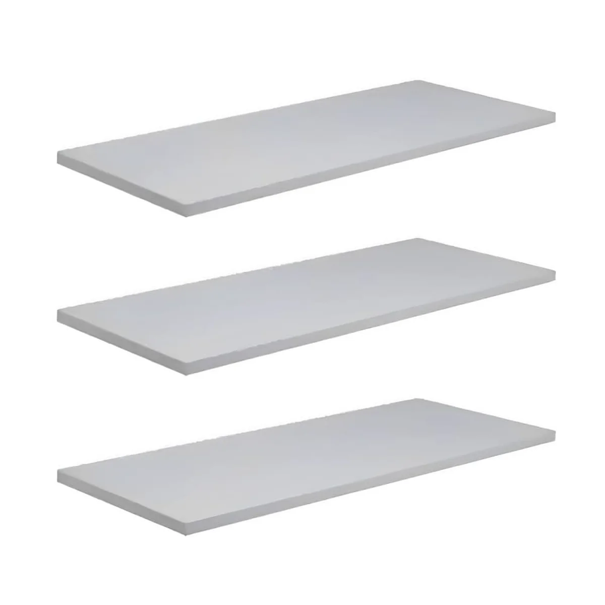 Prateleira MDF Branco com Suporte Invisível 60x20x1,5cm - imagem 1