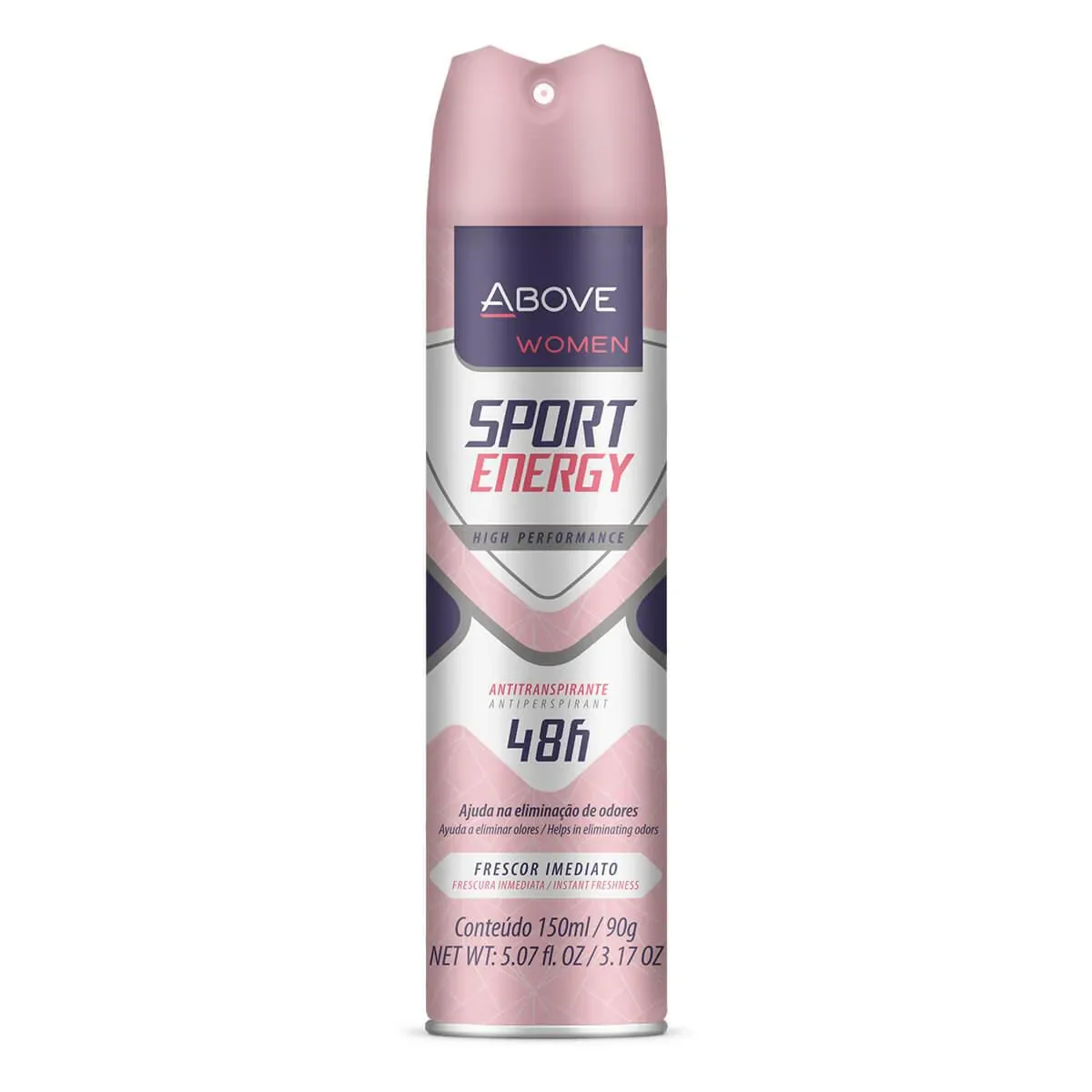 Desodorante Antitranspirante Aerosol Above Women Sport Energy 48h 150ml - imagem 1