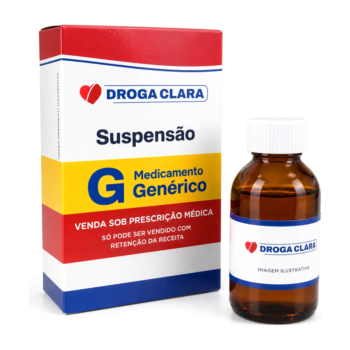 Amoxicilina Tri-Hidratada 400mg/5ml + Clavulanato de Potássio 57mg/5ml Suspensão 70ml Farmaco Prati Genérico - imagem 1