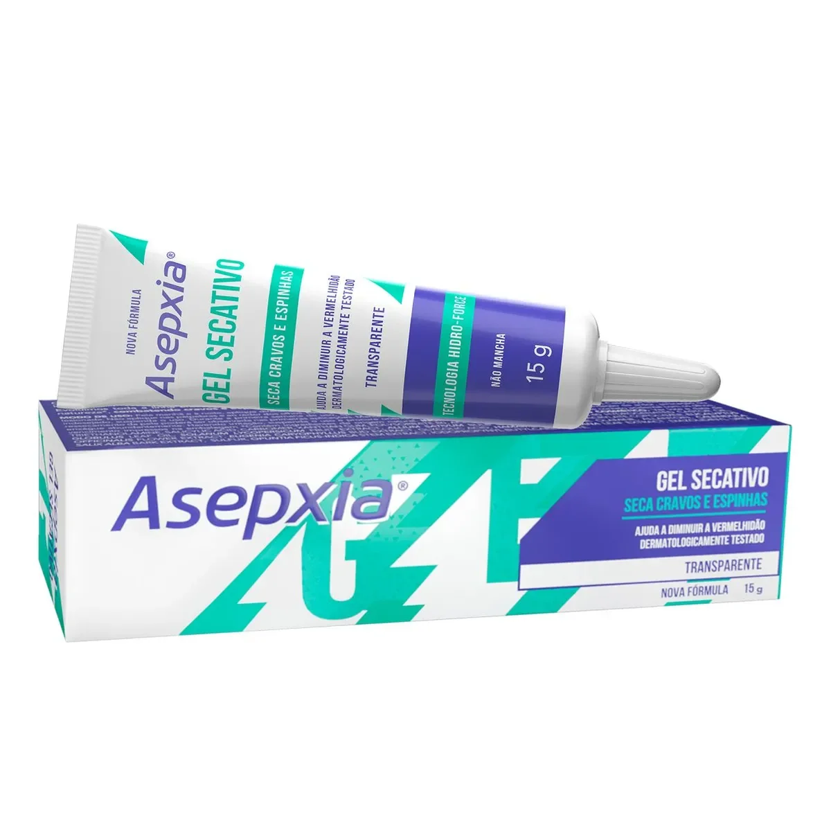 Gel Secativo de Cravos e Espinhas Asepxia com 15g - imagem 1
