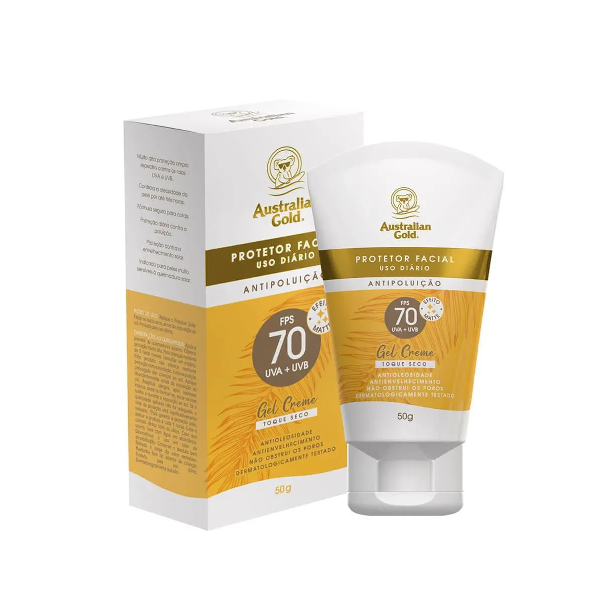 Protetor Solar Facial FPS 70 Australian Gold 50g - imagem 1