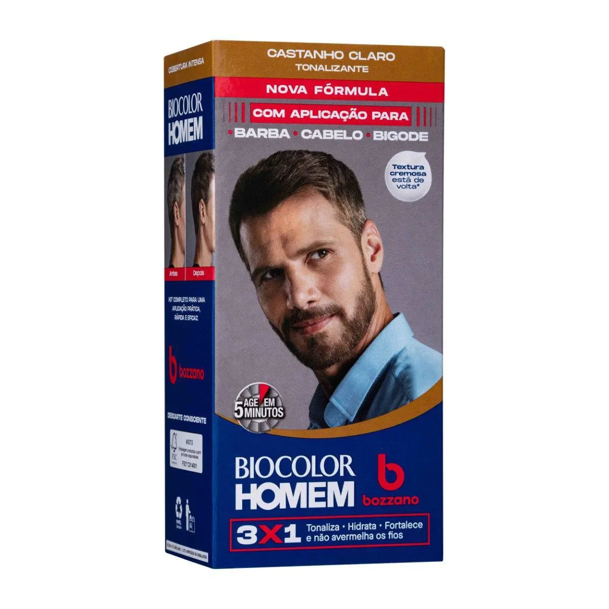 Tonalizante de Cabelo Biocolor Homem Bozzano - imagem 1