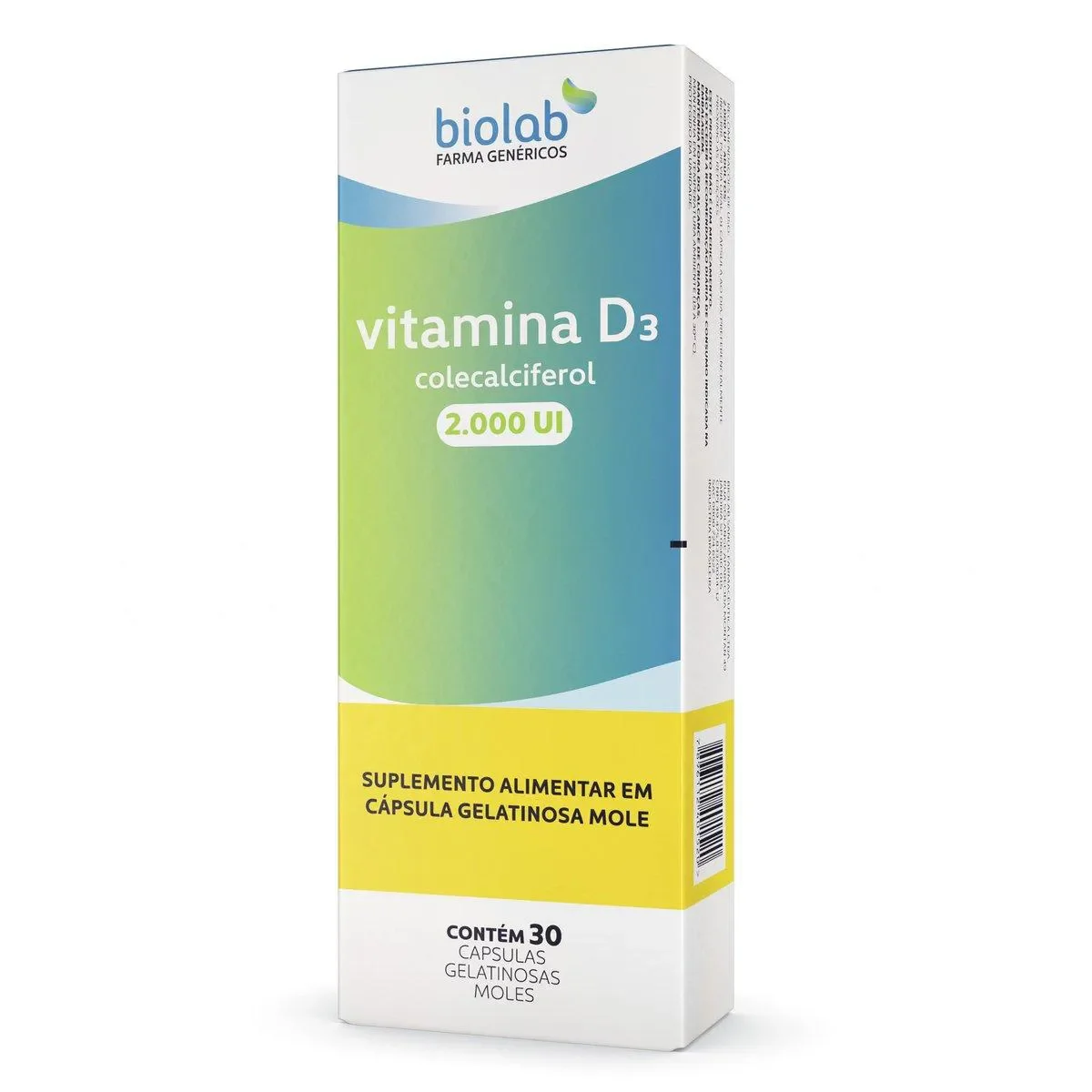 Vitamina D 2.000UI Biolab 30 cápsulas - imagem 1