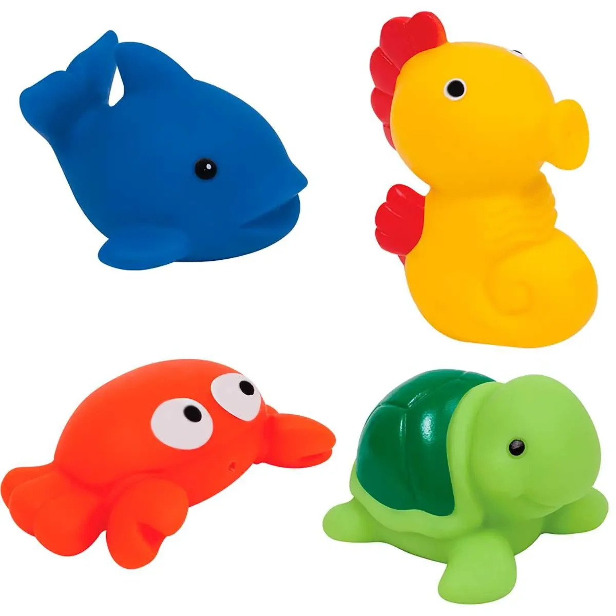 Kit Bichinhos de Borracha para Banho Buba Baby Animais Marinhos com 1 unidade - imagem 1