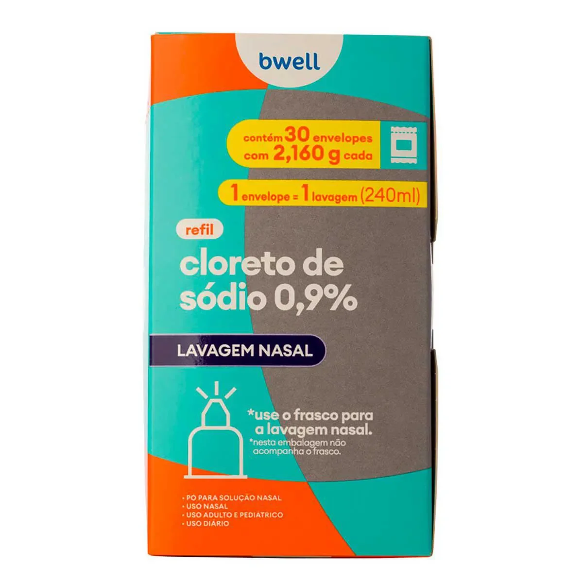 Descongestionante Nasal Bwell Alto Volume Refil 30 sachês de 2,160g cada - imagem 1