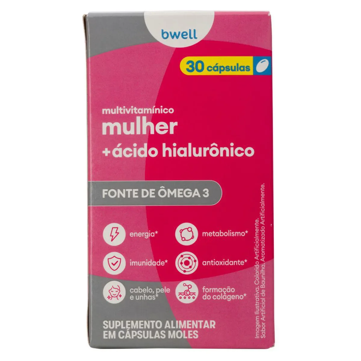 Polivitamínico bwell Mulher 30 Cápsulas - imagem 1