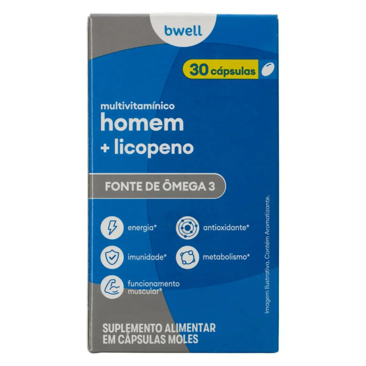 Polivitamínico Bwell Homem 30 Cápsulas - imagem 1