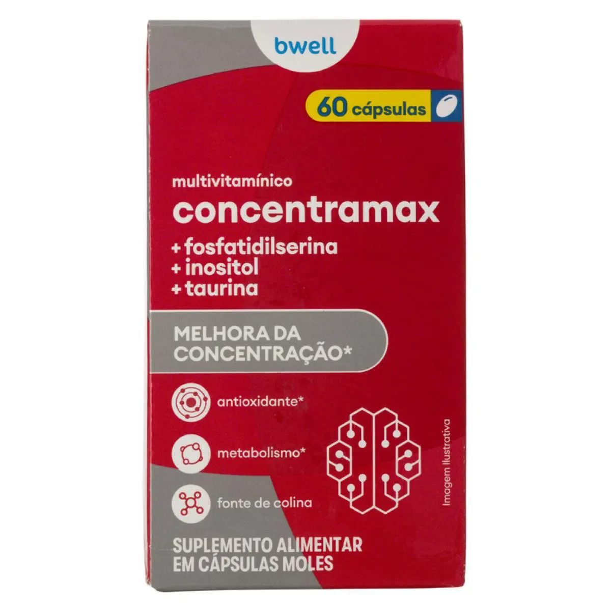 Polivitamínico Bwell Concentramax 60 Cápsulas - imagem 1