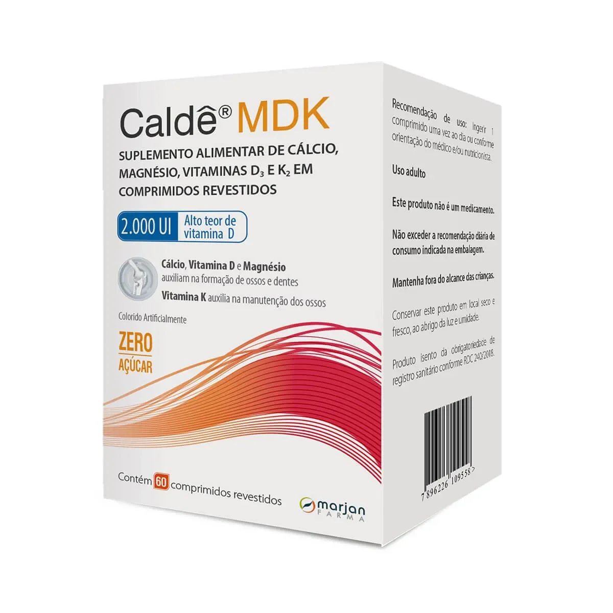 Cálcio Caldê MDK 2000UI 60 comprimidos - imagem 1