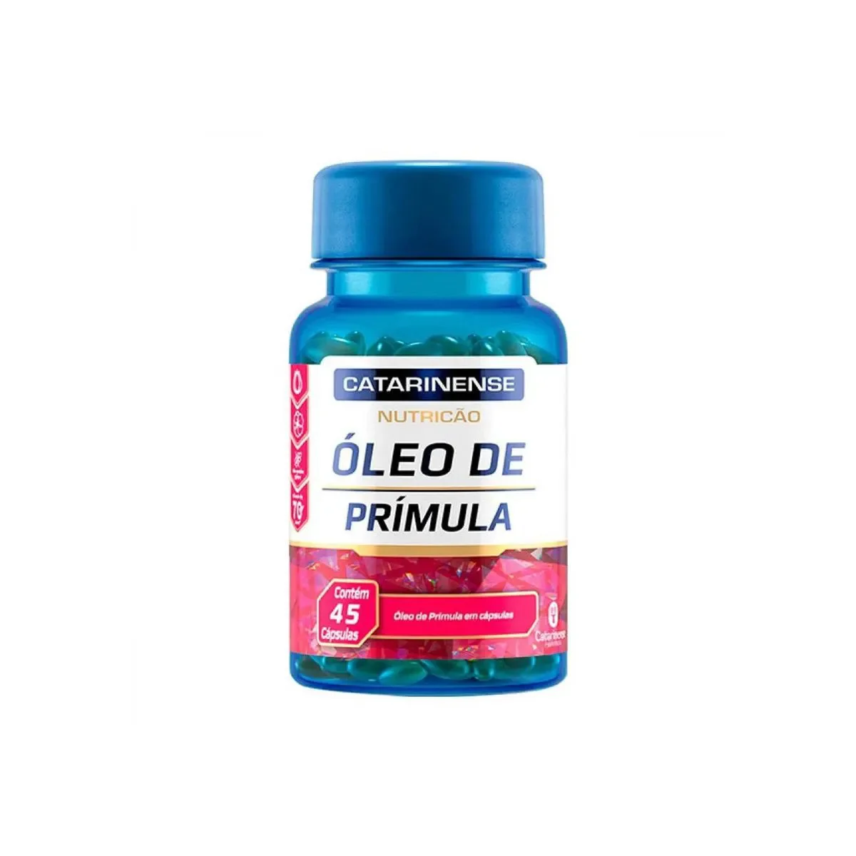 Óleo de Prímula 500mg Catarinense Nutrição com 45 cápsulas - imagem 1