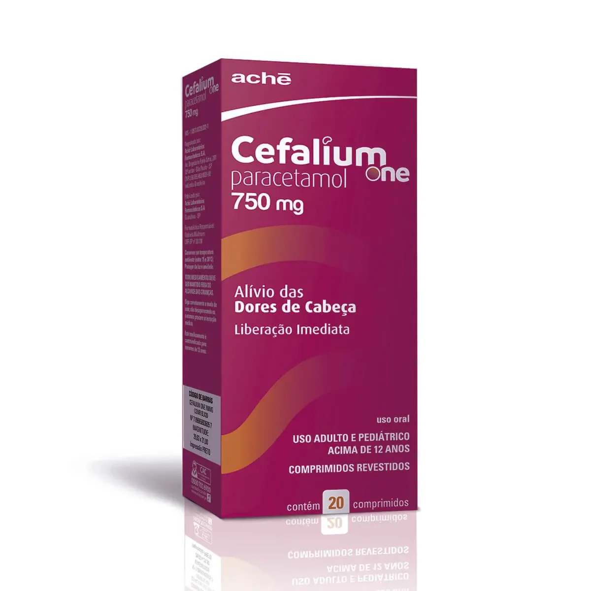 Cefalium One Paracetamol 750mg 20 comprimidos - imagem 1