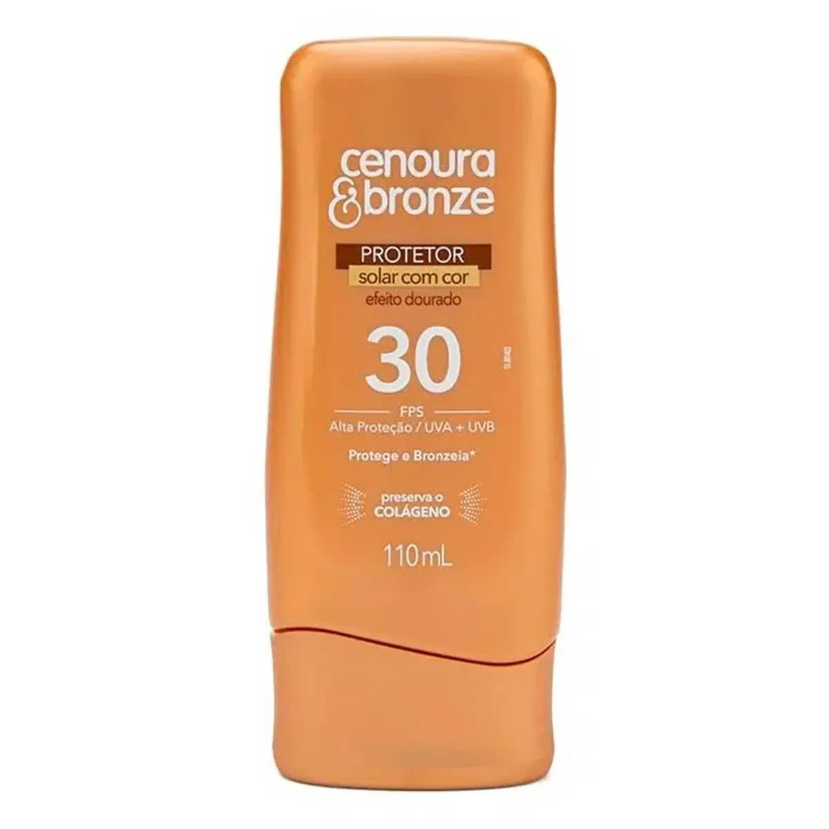 Protetor Solar Corporal Loção FPS 30 Cenoura & Bronze Com Cor 110ml - imagem 1