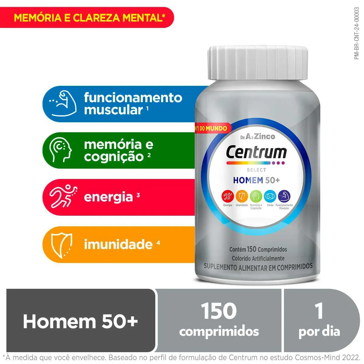 Polivitamínico Centrum Select Homem 50+ 150 comprimidos - imagem 1