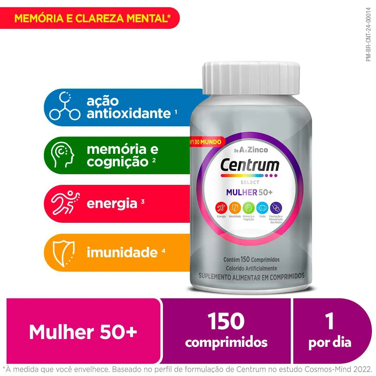 Polivitamínico Centrum Select Mulher 50+ 150 comprimidos - imagem 1