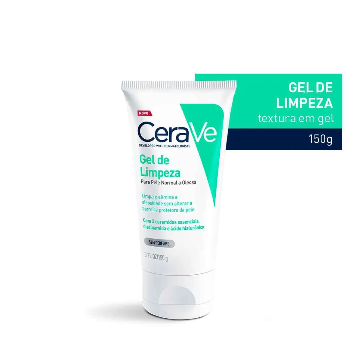 Gel de Limpeza Facial CeraVe Pele Normal a Oleosa Sem Perfume Ceramidas e Ácido Hialurônico para Limpeza Equilibrada - imagem 1