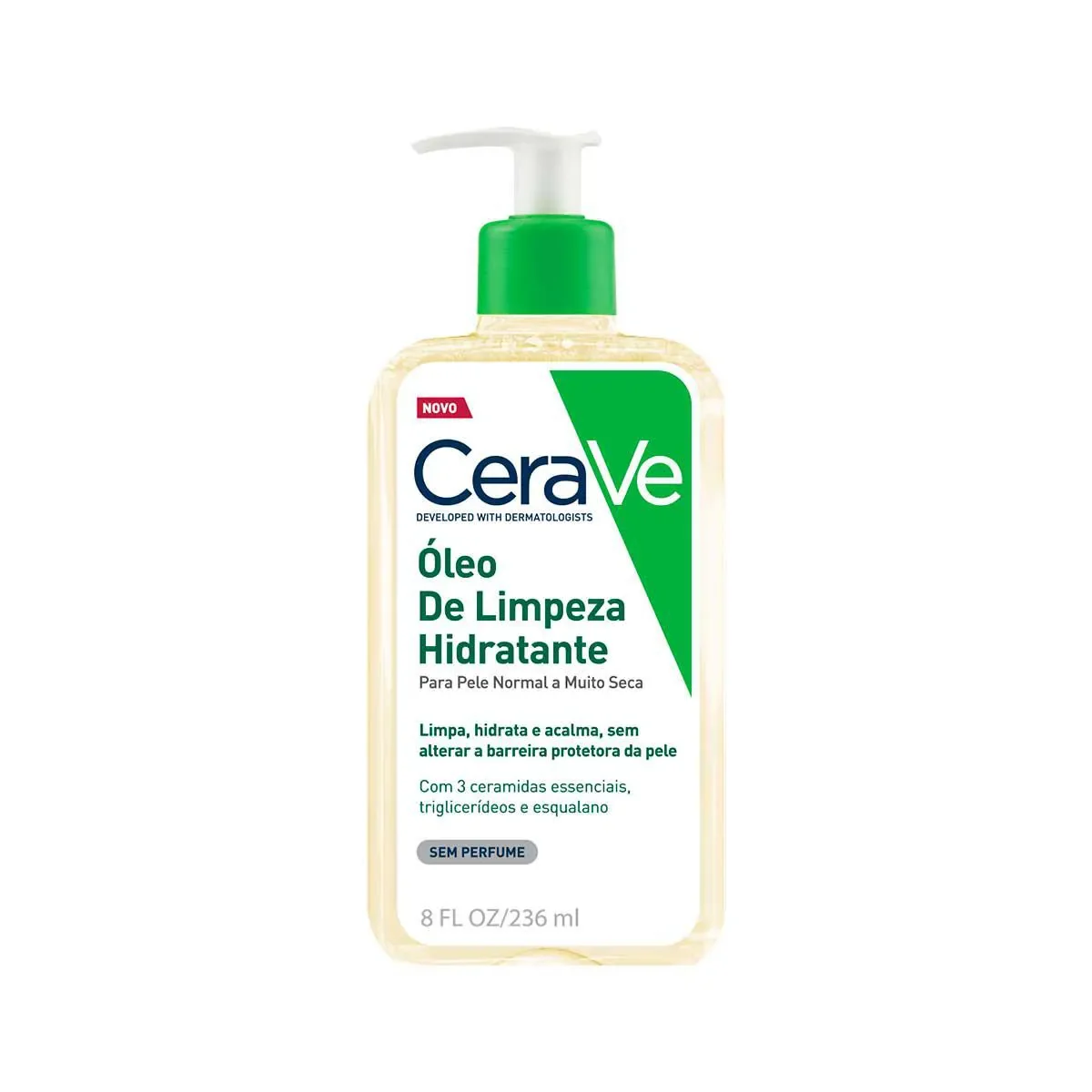 Óleo de Limpeza Hidratante Cerave Remoção de Maquiagem e Hidratação Simultânea 236ml - imagem 1