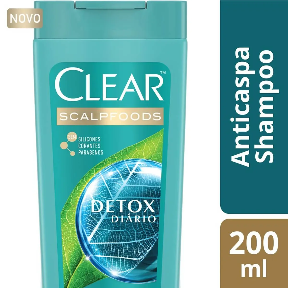 Shampoo Anticaspa Clear Men Scalpfoods Detox Diário - imagem 1